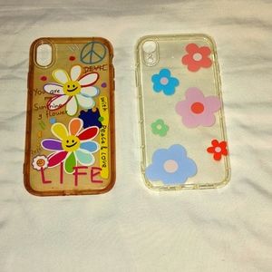 Never been used XR iphone hippie cases
